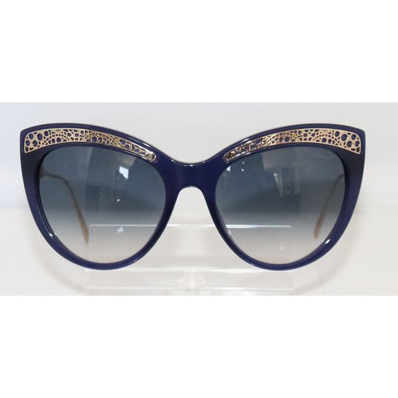 New Women\'s Chopard Navy Blue & Gold Sunglasses main image 5
